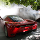 Image for article titled Burning Bentley Almost Kills A Ferrari Enzo At The Concorso